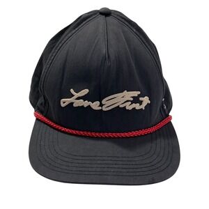 Lane Frost Signature Rope Hat Mens Navy Blue Snapback Western Bull Riding Cap